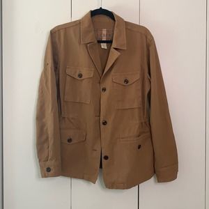 Tan J. Crew Cropped Trench Size S